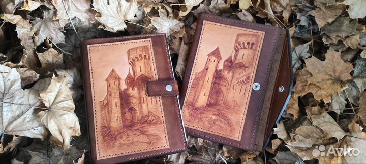 Кожаный ежедневник ручной работы