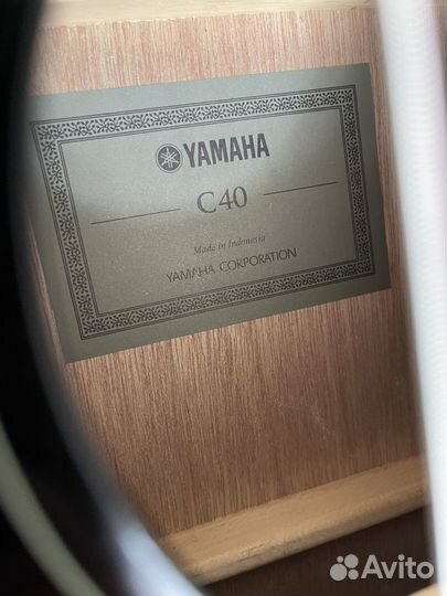 Акустическая гитара yamaha c40 black и чехол