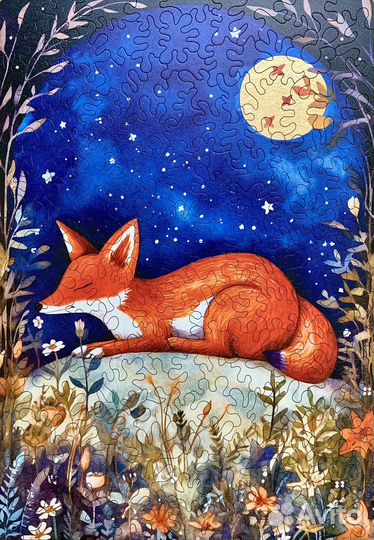 Деревянный пазл Барсук