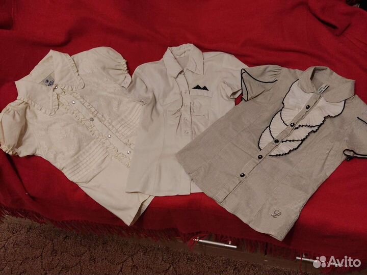 Школьные блузки, кофты, водолазка р-ры 140,146,152