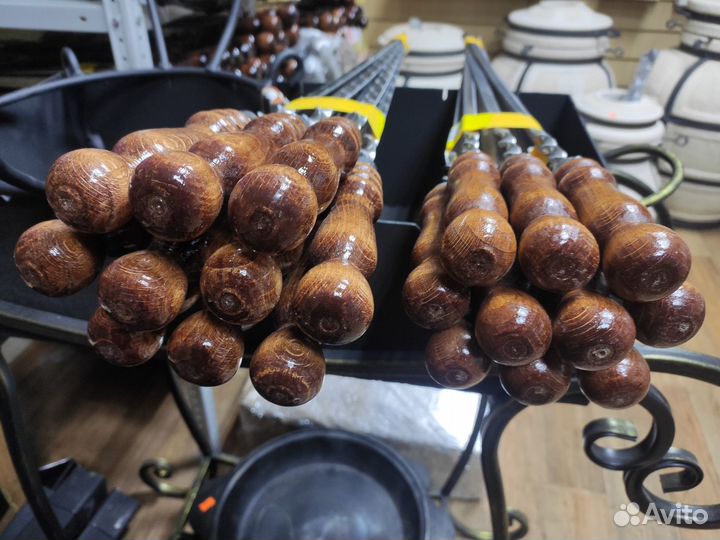 Шампура с деревянной ручкой