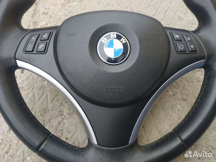 Руль Бмв е87 е90 е84 с аэрбегом и кнопками Sport