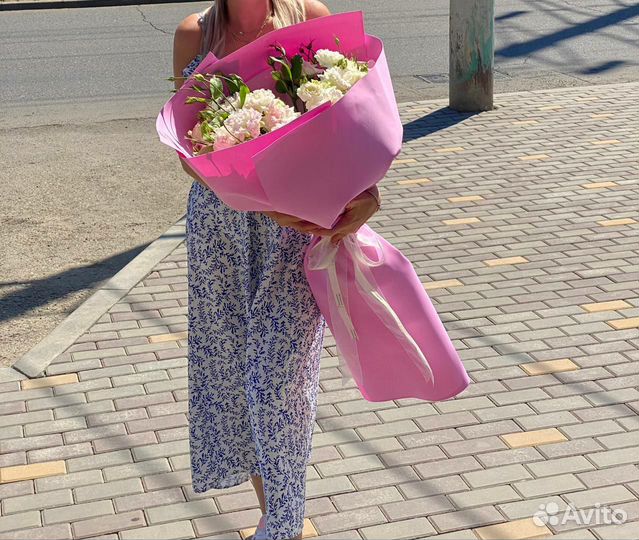 Букет гигант из эустомы Астрахань доставка