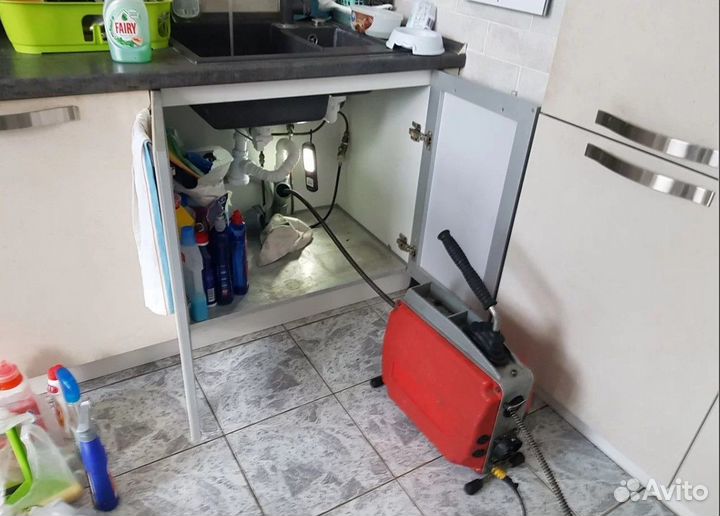 Прочистка канализации, устранение засоров. Частник