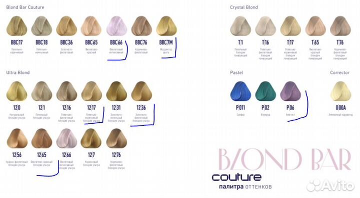 Estel краска для волос (для блондинок)