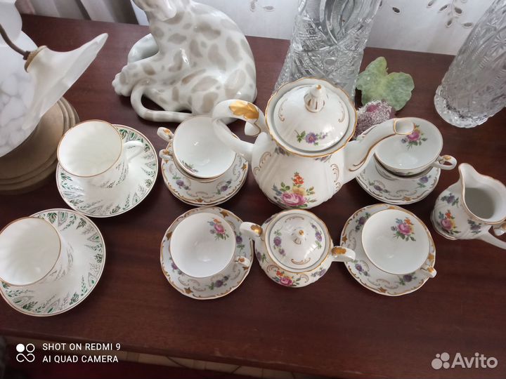 Кофейный сервиз гдр, Райхенбах на 6 персон новые