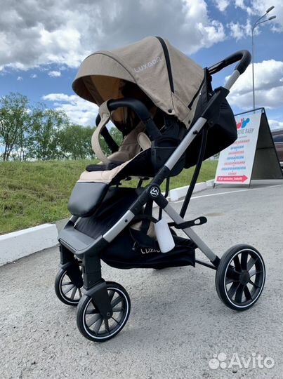 Коляска lux mom реверсивный блок