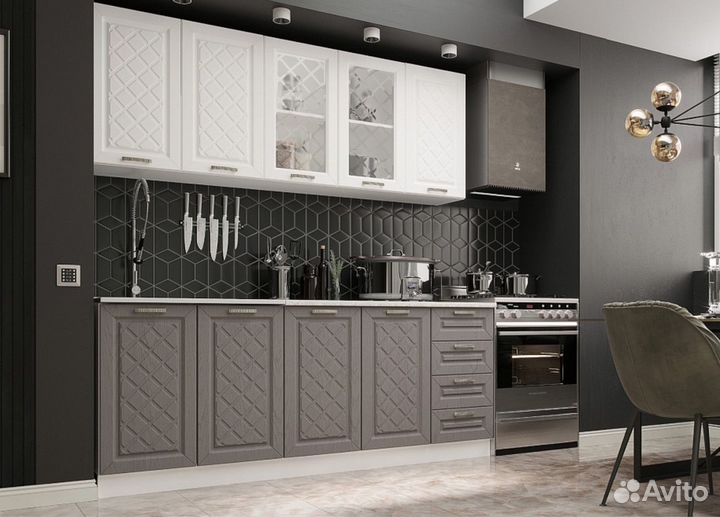 Кухня Агава Белая/Трюфель 2метра