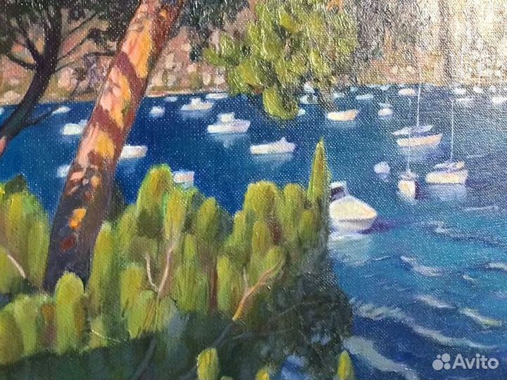 Морской пейзаж маслом, 30х40 см