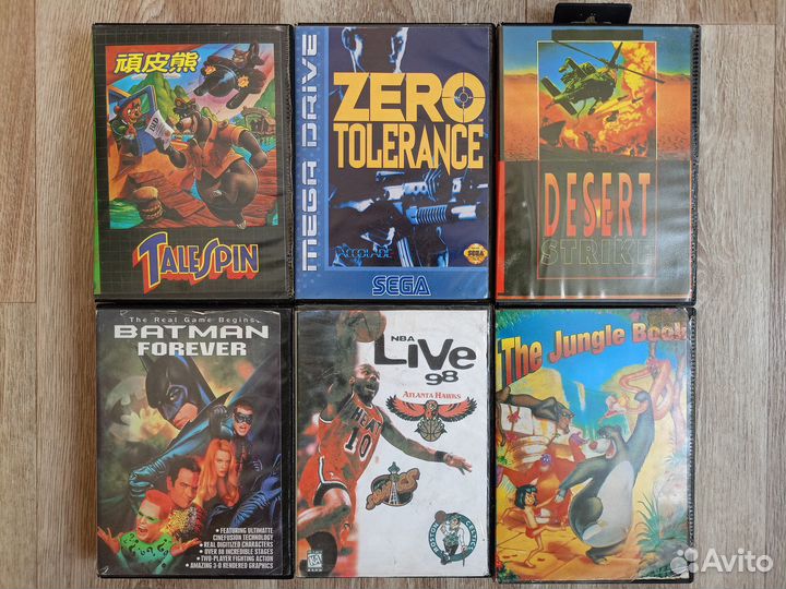 Картриджи Sega в биг боксах староделы (13 шт.)