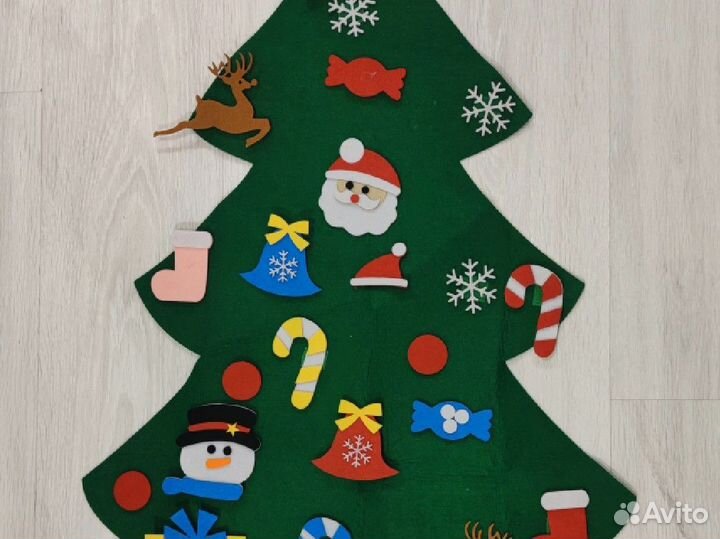 Ёлка из фетра, адвент-календарь