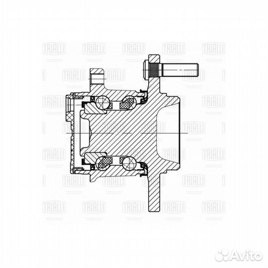 Ступица с подшипником mazda 3/mazda 5 03
