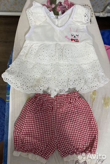 Вещи пакетом на девочку размер 86