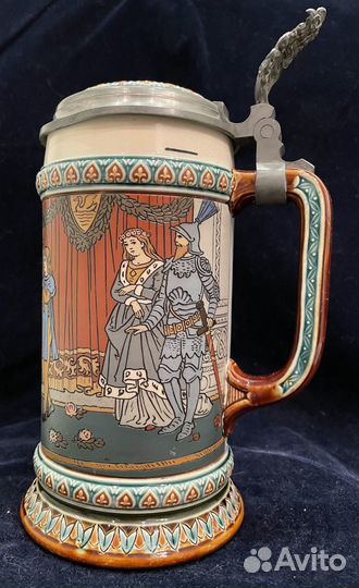 Пивная кружка.Германия.Mettlach.Свадьба