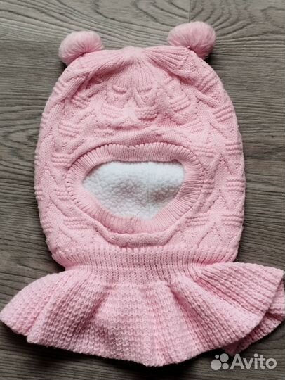 Шапки-шлем для девочки 2-4 года