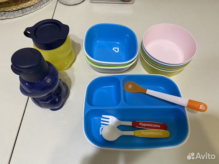Детская посуда пакетом