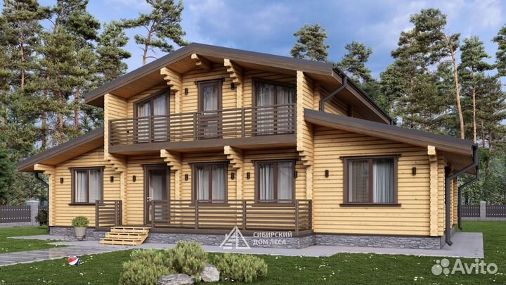 Дом 9х15 из профилированного бруса