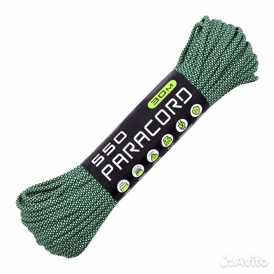 60510 Веревка паракорд Cord 550 нейлон teal snake