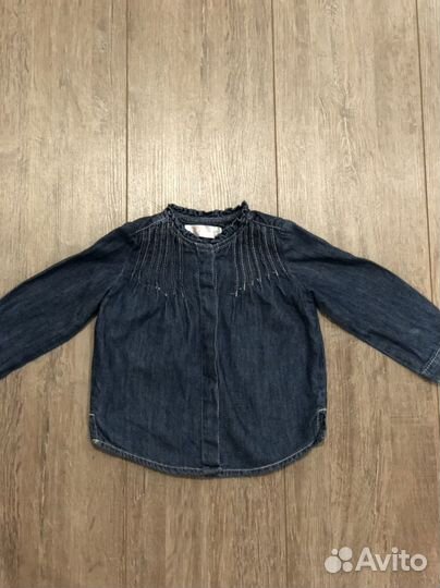 Джинсовая рубашка для девочки