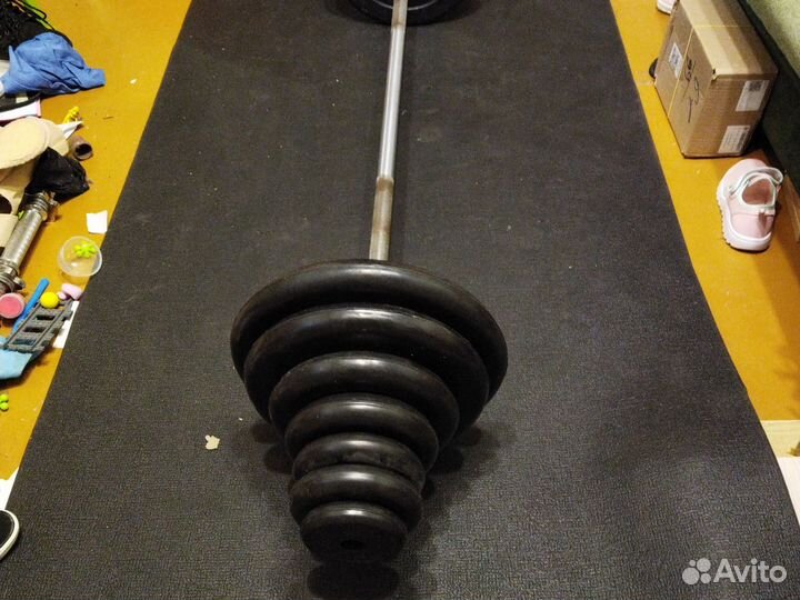 Штанга с блинами