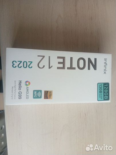 Коробка от смартфона infinix note 12 + чехол