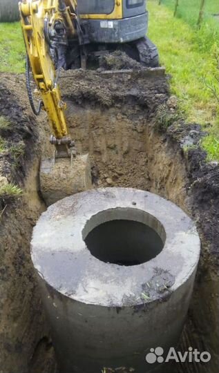 Септик из бетонных колец / Септик под ключ
