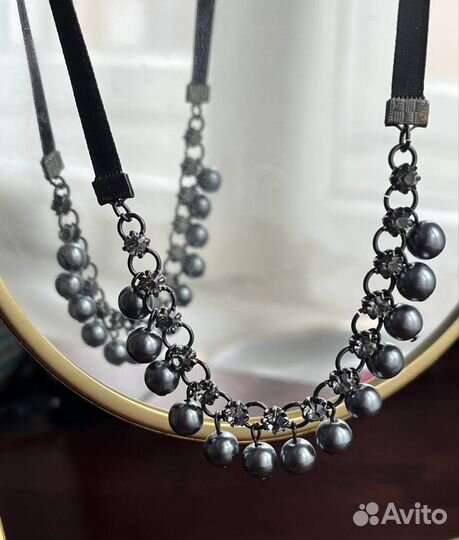 Колье чокер с жемчугом