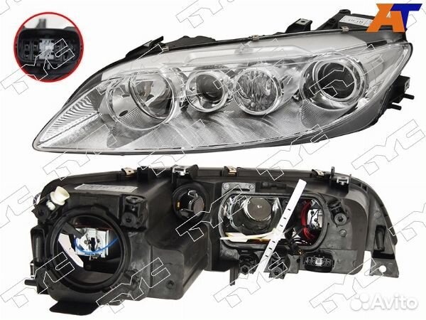 Фара mazda 6, mazda 6 wagon, mazda 6/atenza GG##/GY## 02-07, mazda atenza