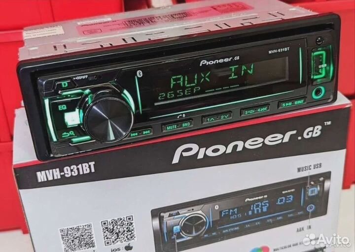 Магнитола 1din Pioneer (процессорная)