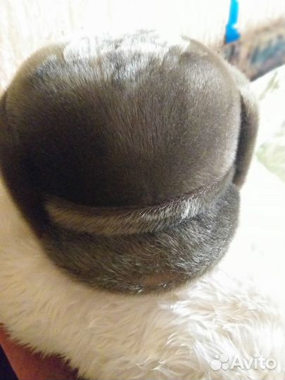 Шапка мужская норковая с козырьком