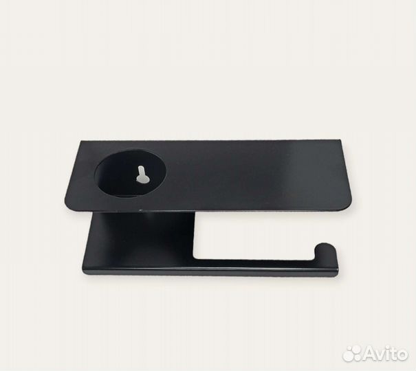 Держатель для туалетной бумаги, чёрный металл