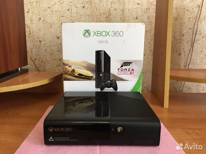 Xbox 360 slim E/500GB/В хорошем состоянии/19 Игр