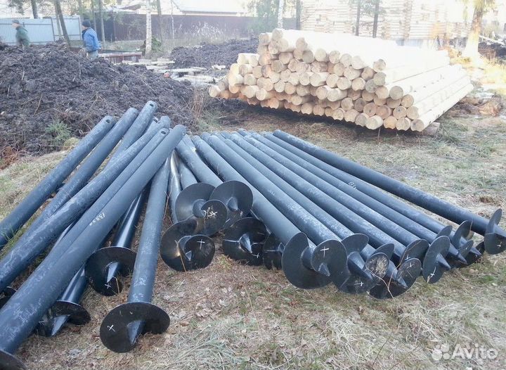 Винтовые сваи под ключ. Свайно винтовой фундамент