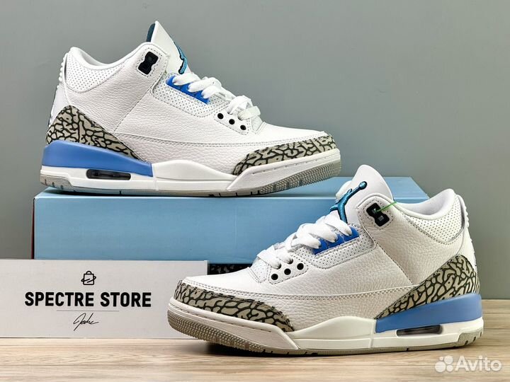 Кроссовки Nike Air Jordan 3 Retro UNC