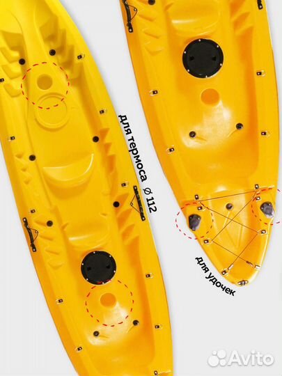 Каяк пластиковый 