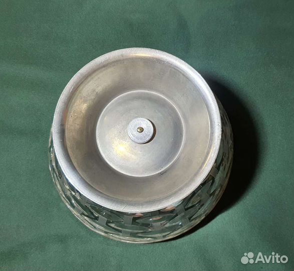 Салатник хрустальный с ободком