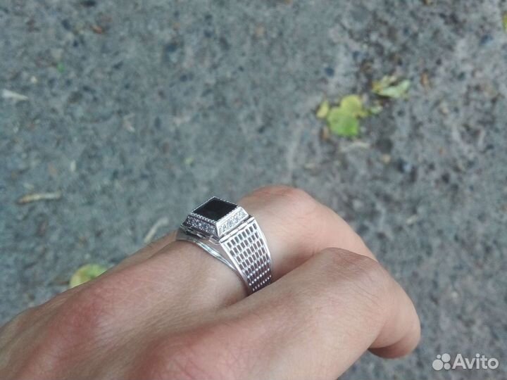 Печатка мкжская,серебро