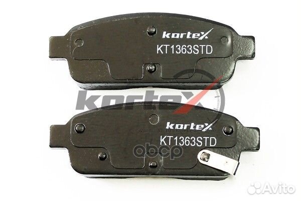Колодки тормозные дисковые зад KT1363STD kortex