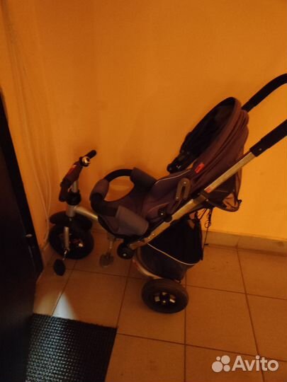 Детский велосипед-коляска