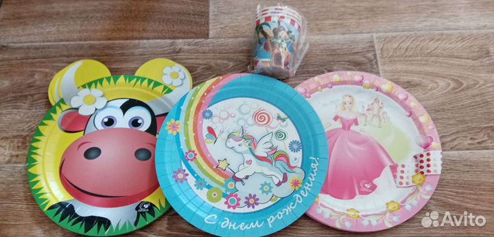 Детская одноразовая посуда