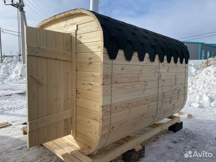 Баня Квадро Бочка готовая с гарантией