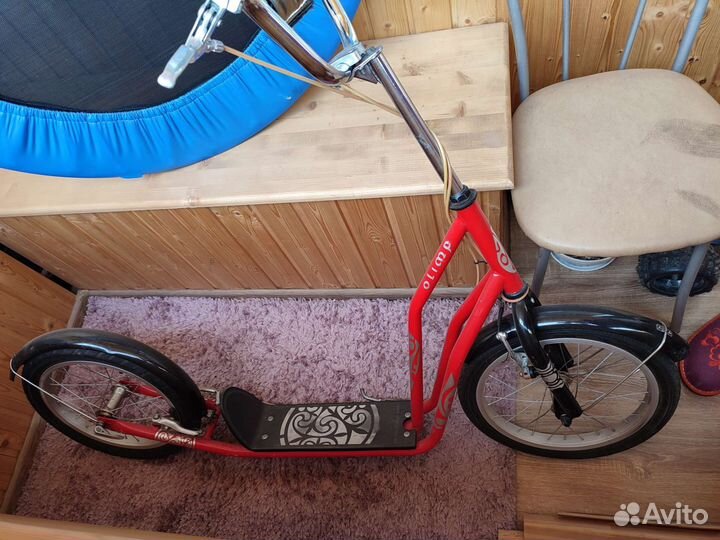 Самокат с большими колесами