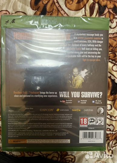Игры XboxOne Resident Evil 7