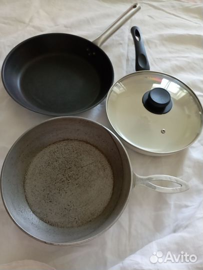 Сковорода алюминиевая СССР, друшлаг