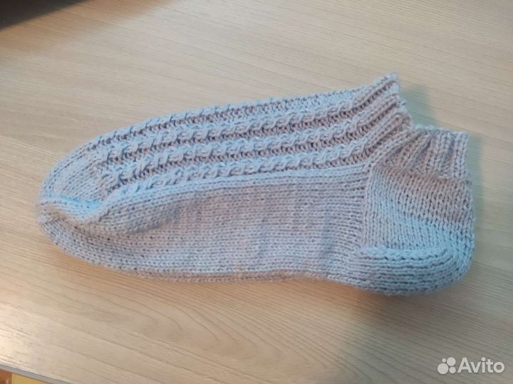 Короткие носки из льна р. 39