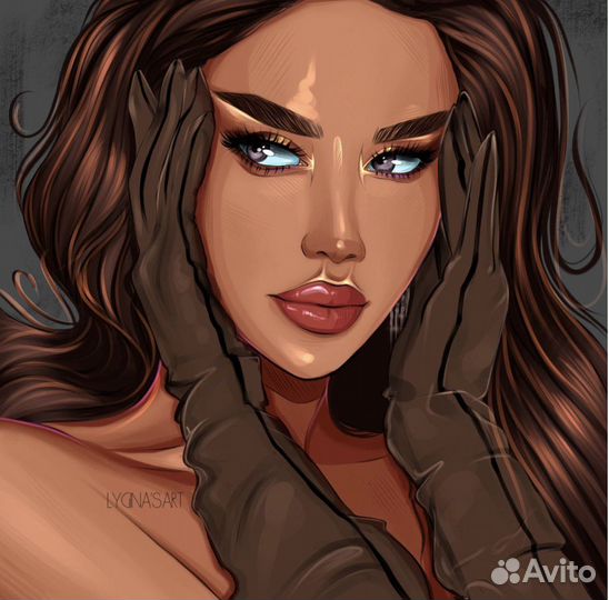 Логотипы иллюстрации эскизы портреты визитки