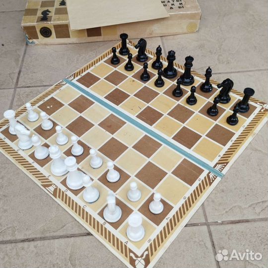 Шахматы, шашки, нарды. Винтаж. 1968 год