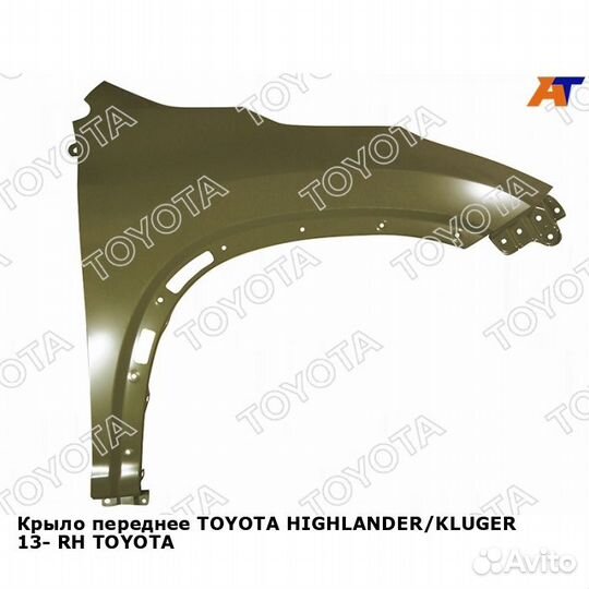 Крыло переднее toyota highlander/kluger 13- прав
