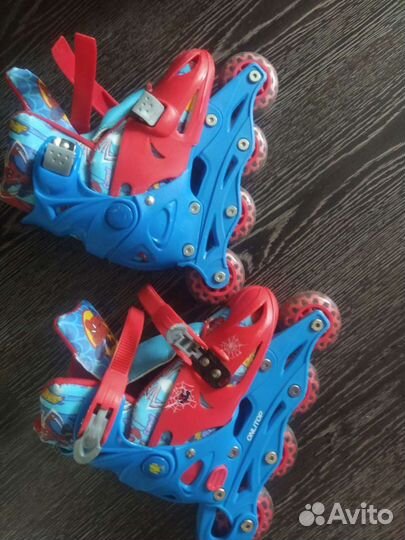 Ролики человек паук на 6-8 лет