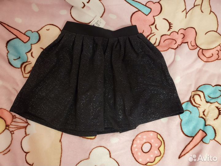 Новая юбка девочки с блёстками 122